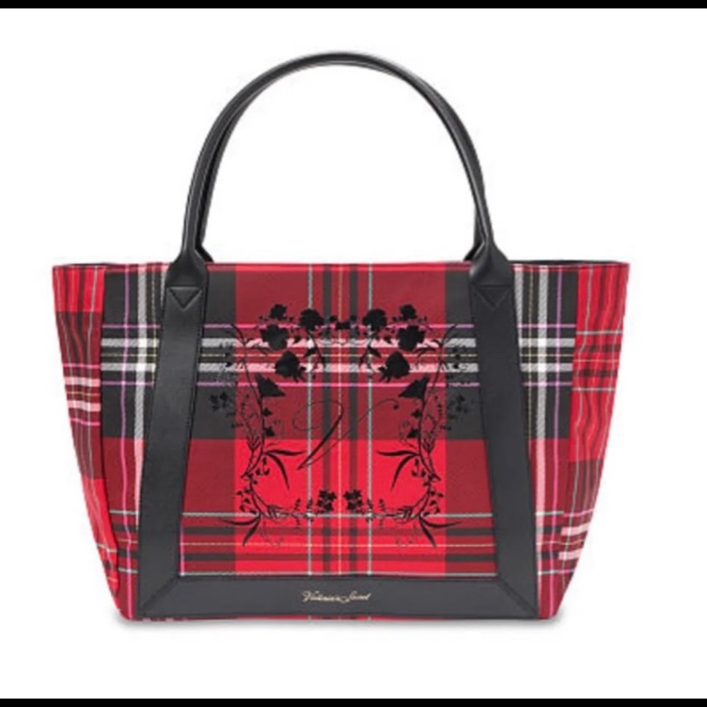 Victoria’s Secret plaid tote new
